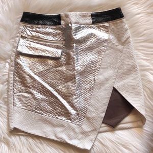 Laundry by Shelli Segal White Mini Skirt Size XXS